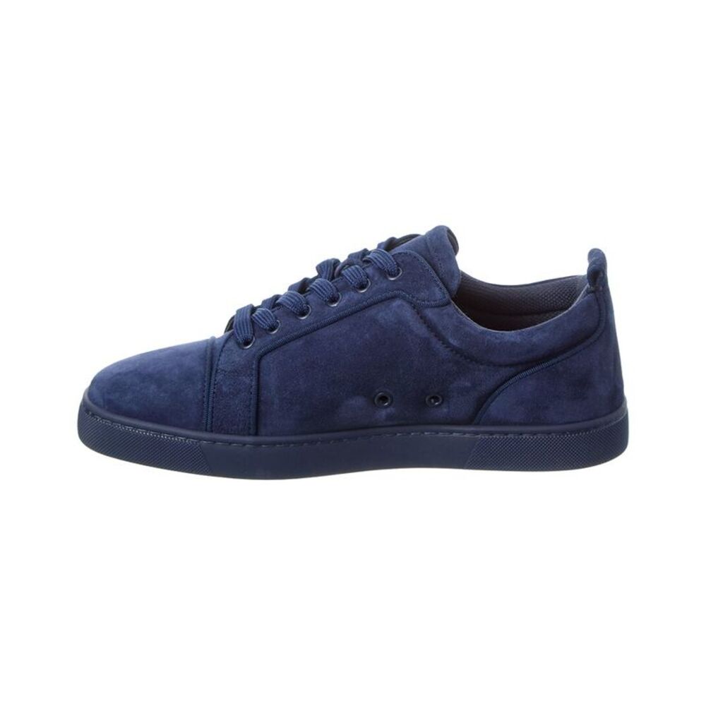 Christian Louboutin Louis Junior Suede Sneaker, Blue - Picture 2 of 5